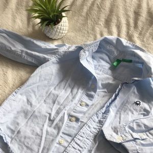 United Colors of Benetton 3T dress shirt blue
